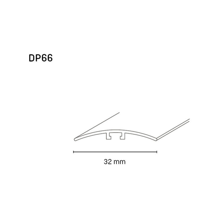 ПРЕХОДНА ЛАЙСТНА ЗА СКРИТ МОНТАЖ DOELLKEN 30 ММ. ЗЛАТО 0.93 М.