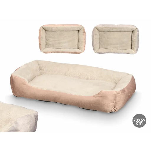 Dog Bed Mascow Grey Khaki 70 x 15 x 50 cm (14 Units) - Домашни Животни<<<Дом Градина<<<BigBuy&&&Къщички и