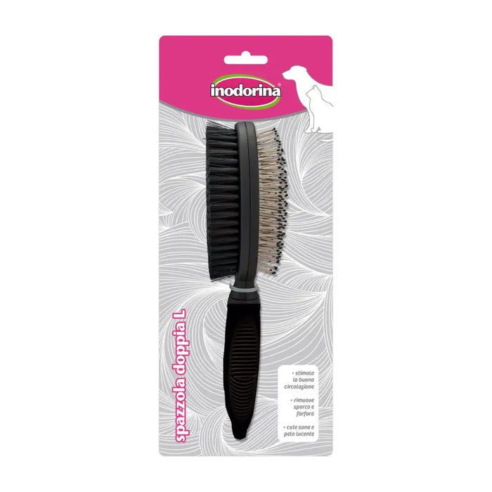 Dog Brush Inodorina Black L Double - Домашни Животни<<<Дом Градина<<<BigBuy&&&Здраве и хигиена<<<Домашни Животни<<<Дом