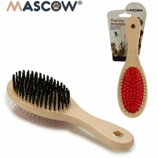 Dog Brush Mascow Brown Black Red 7 x 22,5 x 5 cm (12 Units) - Домашни Животни<<<Дом Градина<<<BigBuy&&&Здраве и