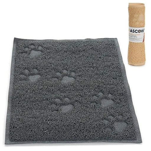 Dog Carpet Mascow Beige Grey PVC 30 x 0,2 x 40 cm 5 x 30 x 5 cm (12 Units) - Домашни Животни<<<Дом