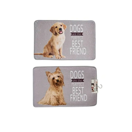 Dog Carpet Mascow Grey 45 x 0,5 x 69 cm (12 Units) - Домашни Животни<<<Дом Градина<<<BigBuy&&&Къщички и