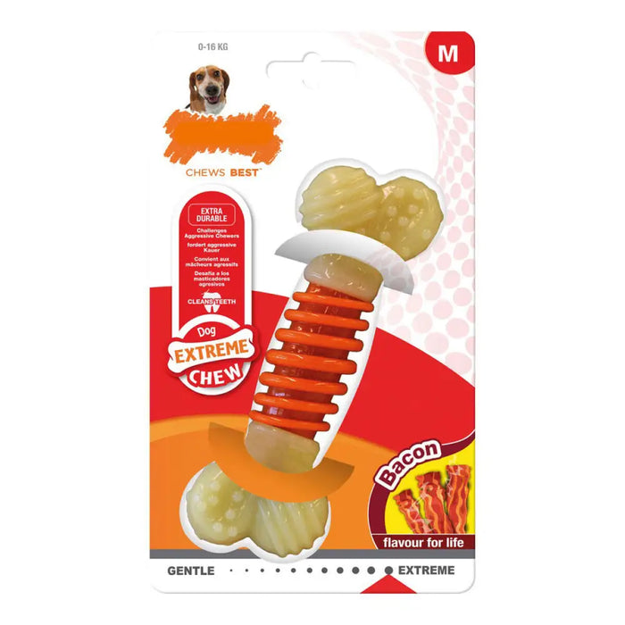Dog chewing toy Nylabone Extreme Chew Pro Action Bacon Size M Nylon - Домашни Животни<<<Дом
