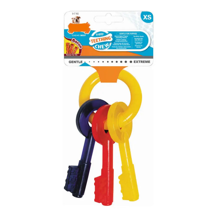 Dog chewing toy Nylabone Keys Bacon Size S Nylon Thermoplastic Puppies - Домашни Животни<<<Дом