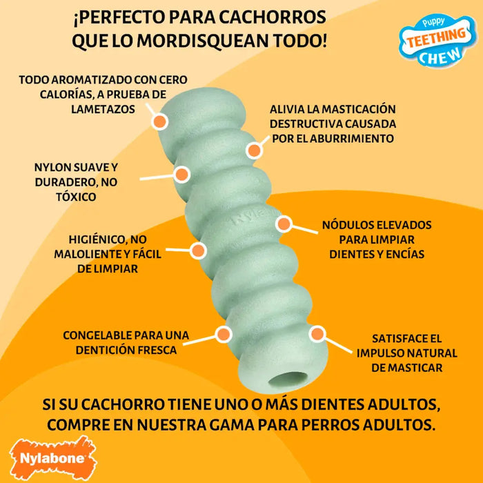 Dog chewing toy Nylabone SENSORY TACTILE STICK Green Peanut butter Bacon S - Домашни Животни<<<Дом