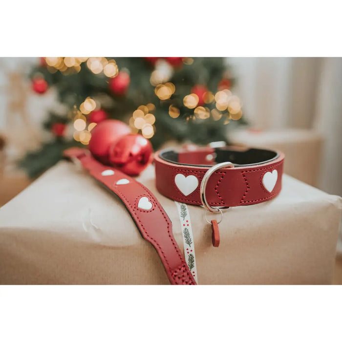 Dog collar Hunter Love XS/S 30-34 cm Rojo/Blanco - Домашни Животни<<<Дом Градина<<<BigBuy&&&Пътуване и