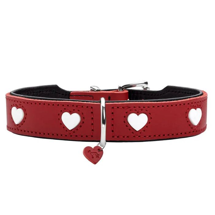 Dog collar Hunter Love XS/S 30-34 cm Rojo/Blanco - Домашни Животни<<<Дом Градина<<<BigBuy&&&Пътуване и