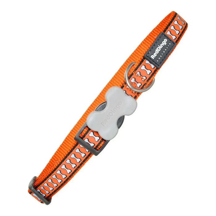 Dog collar Red Dingo Bone Reflective Orange (1,2 x 20-32 cm) - Домашни Животни<<<Дом Градина<<<BigBuy&&&Пътуване и