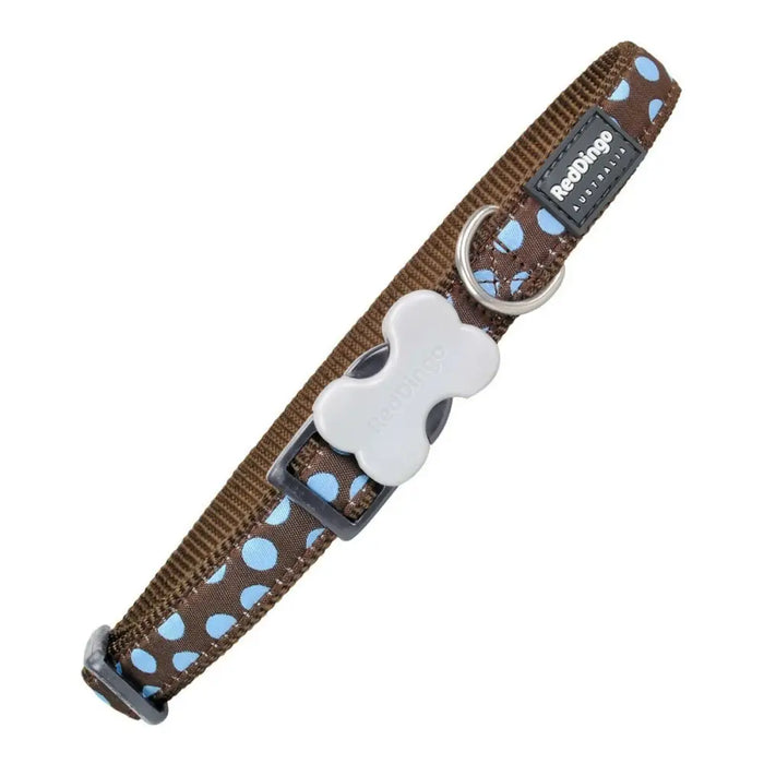 Dog collar Red Dingo Style Blue Spots (2 x 31-47 cm) - Домашни Животни<<<Дом Градина<<<BigBuy&&&Пътуване и