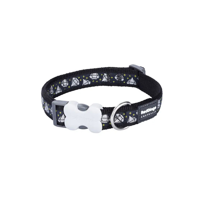 Dog collar Red Dingo STYLE DIAMOND Black 31-47 cm - Домашни Животни<<<Дом Градина<<<BigBuy&&&Пътуване и