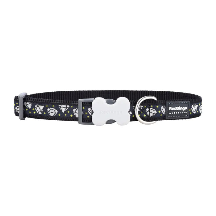 Dog collar Red Dingo STYLE DIAMOND Black 31-47 cm - Домашни Животни<<<Дом Градина<<<BigBuy&&&Пътуване и