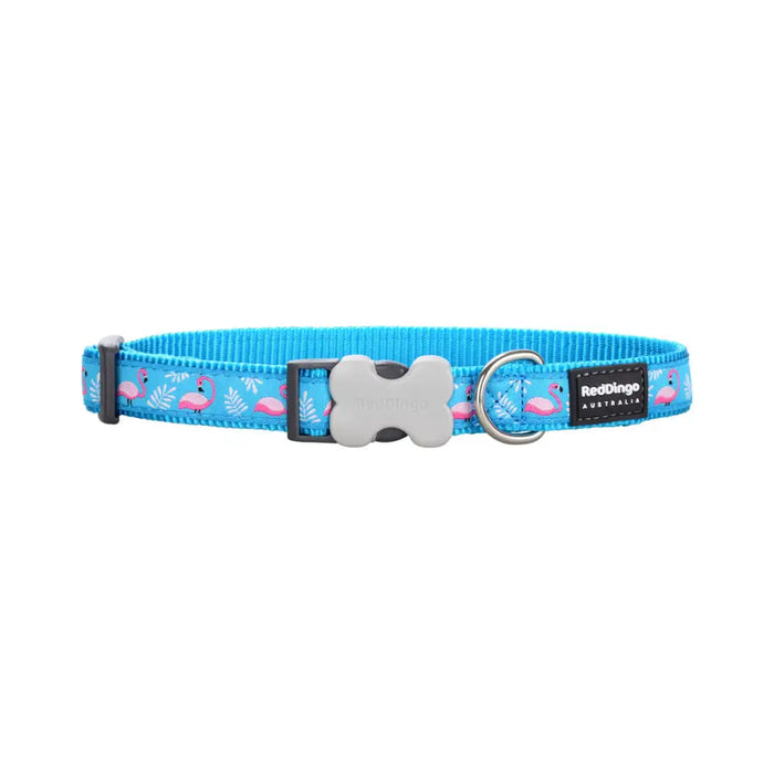 Dog collar Red Dingo STYLE FLAMINGO Turquoise 41-63 cm - Домашни Животни<<<Дом Градина<<<BigBuy&&&Пътуване и