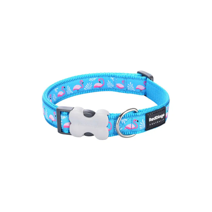 Dog collar Red Dingo STYLE FLAMINGO Turquoise - Домашни Животни<<<Дом Градина<<<BigBuy&&&Пътуване и разходки<<<Домашни