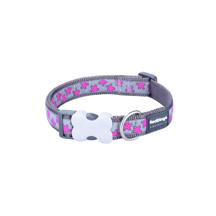 Dog collar Red Dingo STYLE HOT PINK ON COOL GREY 41-63 cm - Домашни Животни<<<Дом Градина<<<BigBuy&&&Пътуване и