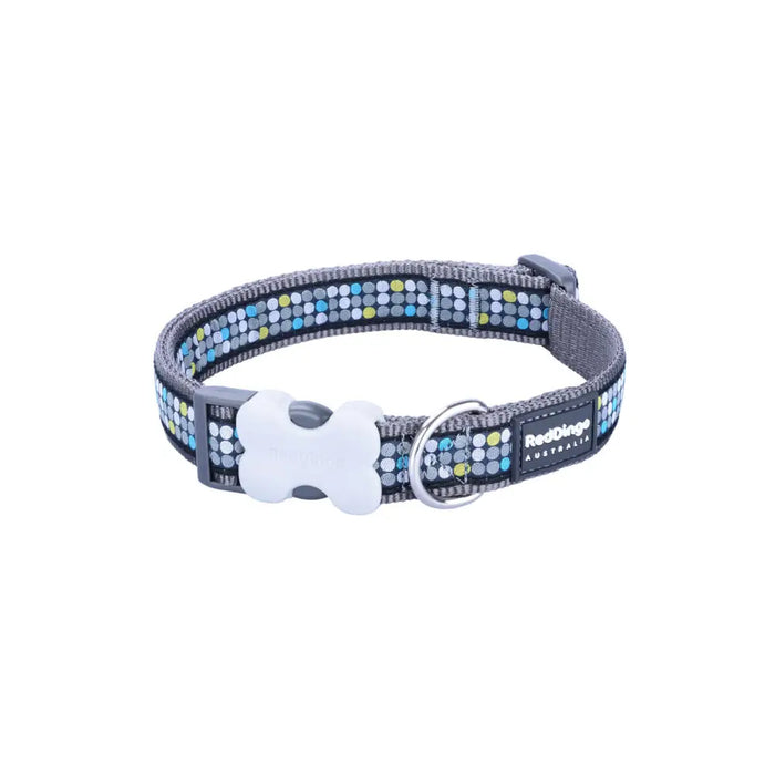 Dog collar Red Dingo STYLE MODERN ON COOL GREY 41-63 cm - Домашни Животни<<<Дом Градина<<<BigBuy&&&Пътуване и
