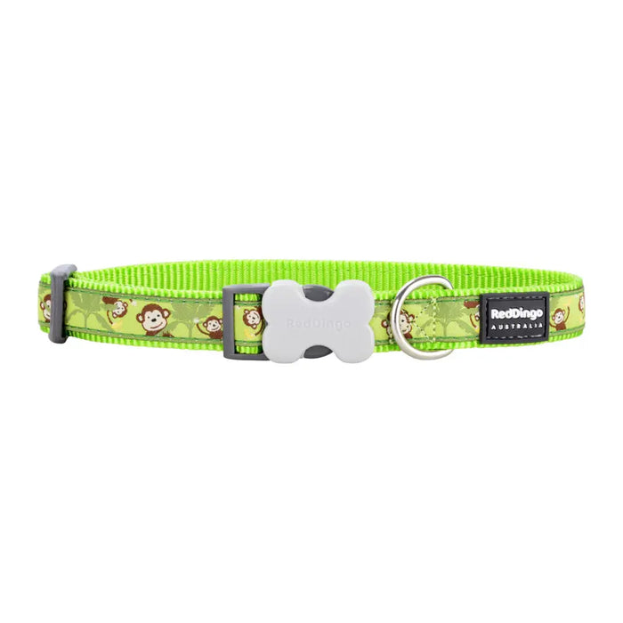 Dog collar Red Dingo STYLE MONKEY LIME GREEN 41-63 cm - Домашни Животни<<<Дом Градина<<<BigBuy&&&Пътуване и