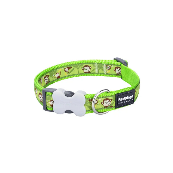 Dog collar Red Dingo STYLE MONKEY LIME GREEN 41-63 cm - Домашни Животни<<<Дом Градина<<<BigBuy&&&Пътуване и