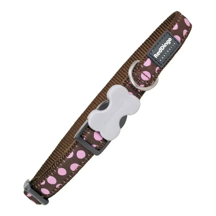Dog collar Red Dingo Style Pink Spots (2,5 x 41-63 cm) - Домашни Животни<<<Дом Градина<<<BigBuy&&&Пътуване и