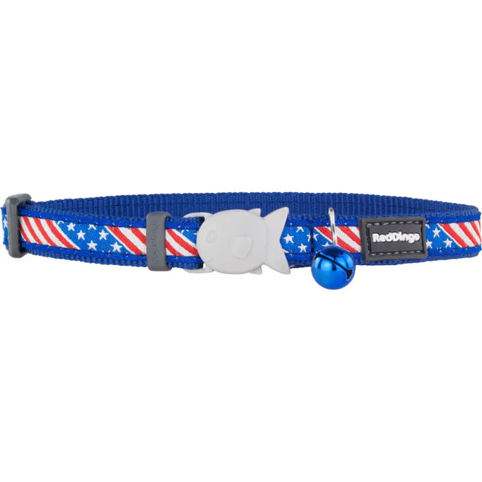 Dog collar Red Dingo STYLE US FLAG 15 mm x 24-36 cm - Домашни Животни<<<Дом Градина<<<BigBuy&&&Пътуване и