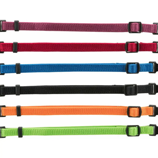 Dog collar Trixie Black Red Cobalt blue Apple M/L 22-35 cm (6 Units) - Домашни Животни<<<Дом