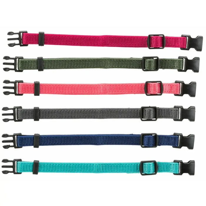 Dog collar Trixie Green Graphite Fuchsia Coral Indigo Azul Océano S/M 17-25 cm (6 Units) - Домашни Животни<<<Дом