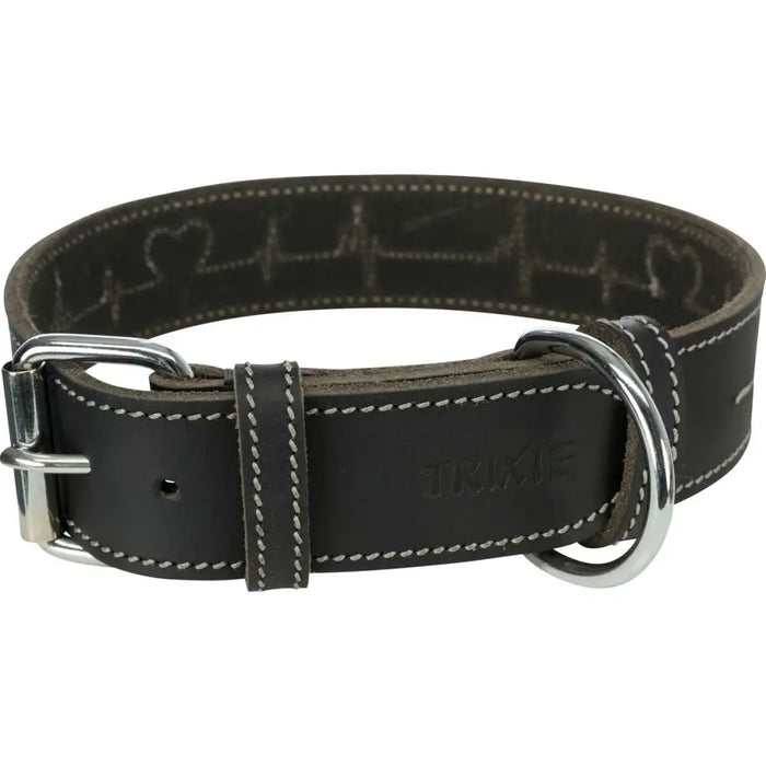 Dog collar Trixie Heartbeat Black L/XL 55-65 cm - Домашни Животни<<<Дом Градина<<<BigBuy&&&Пътуване и