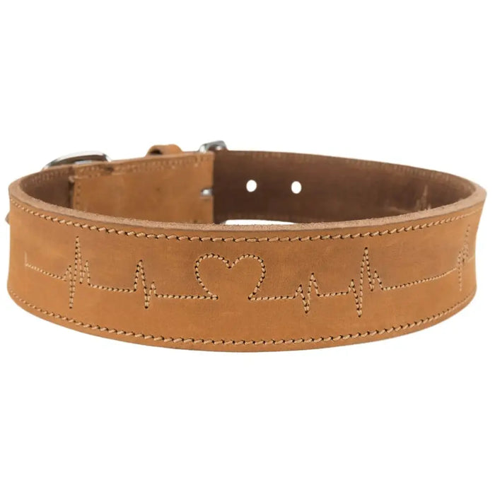 Dog collar Trixie Heartbeat Brown L/XL 55-65 cm - Домашни Животни<<<Дом Градина<<<BigBuy&&&Пътуване и