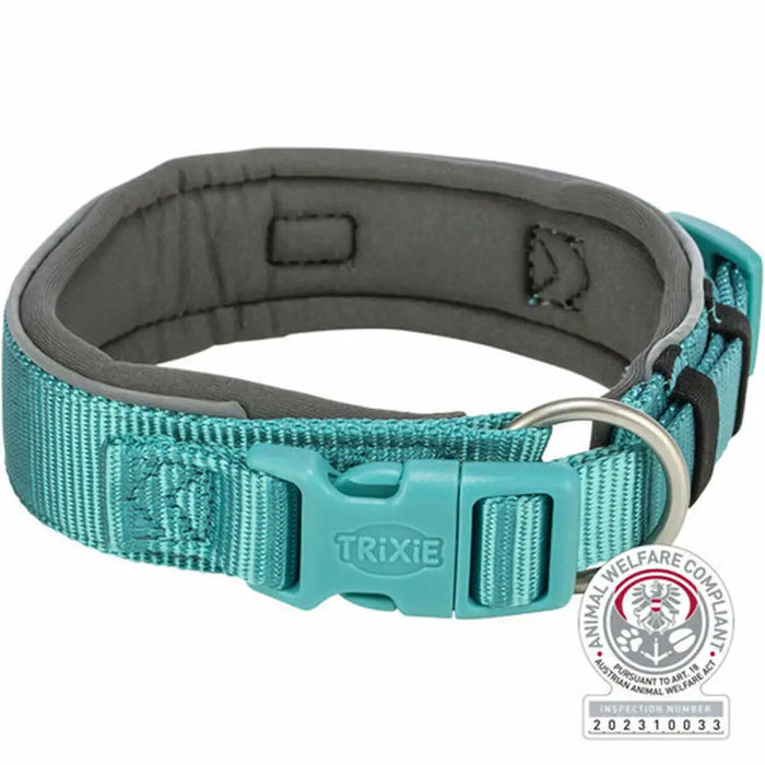 Dog collar Trixie Premium Graphite Light Blue M/L 40-48 cm - Домашни Животни<<<Дом Градина<<<BigBuy&&&Пътуване и