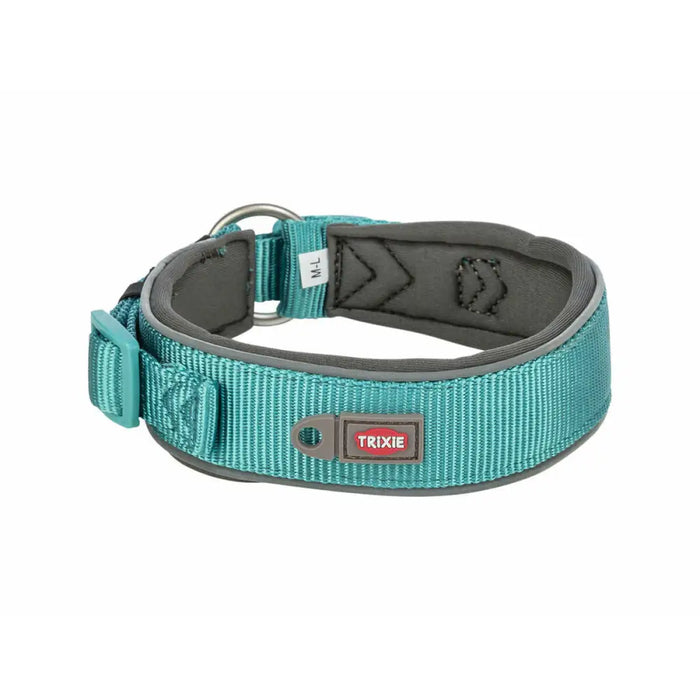 Dog collar Trixie Premium Graphite Light Blue S/M 33-42 cm - Домашни Животни<<<Дом Градина<<<BigBuy&&&Пътуване и