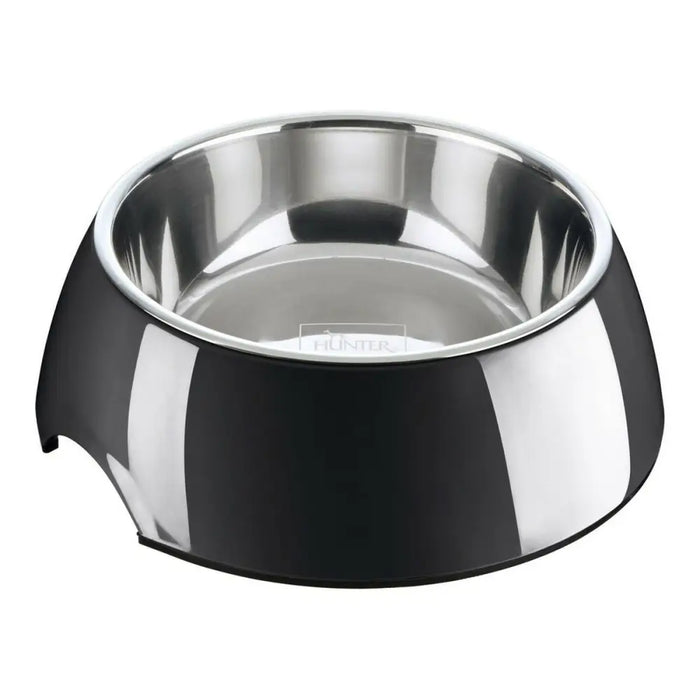 Dog Feeder Hunter Melamin Stainless steel Black 160 ml (14,5 x 14,5 x 7 cm) - Домашни Животни<<<Дом
