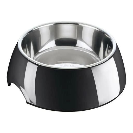 Dog Feeder Hunter Melamin Stainless steel Black 350 ml (18,5 x 18,5 x 9,5 cm) - Домашни Животни<<<Дом