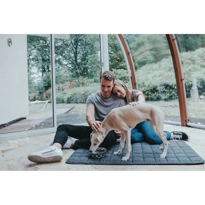 Dog Feeder Hunter Silicone Stainless steel 4,1 L - Домашни Животни<<<Дом Градина<<<BigBuy&&&Купички за храна и