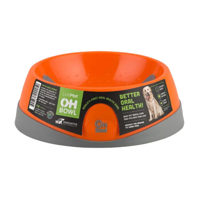 Dog Feeder Lickimat Oh Bowl Orange - Домашни Животни<<<Дом Градина<<<BigBuy&&&Купички за храна и вода<<<Домашни