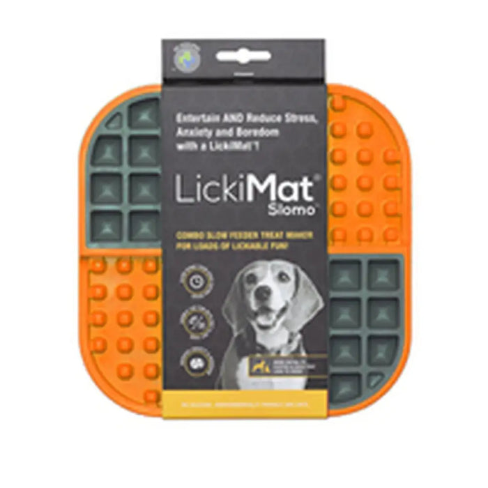 Dog Feeder Lickimat Dog Slomo Orange polypropylene TPR - Домашни Животни<<<Дом Градина<<<BigBuy&&&Купички за храна и