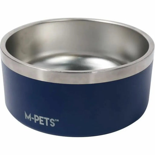 Dog Feeder MPETS ESKIMO Metal Stainless steel Blue Non-slip 2 L - Домашни Животни<<<Дом Градина<<<BigBuy&&&Купички за