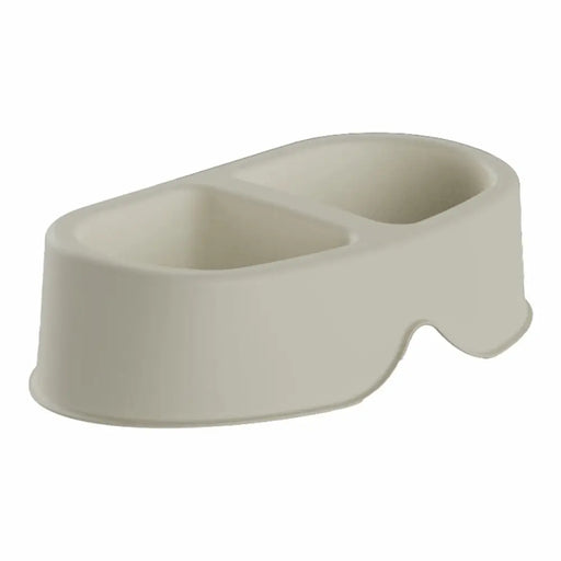 Dog Feeder Plastiken 20138 Beige Plastic 0,5 L Double - Домашни Животни<<<Дом Градина<<<BigBuy&&&Купички за храна и