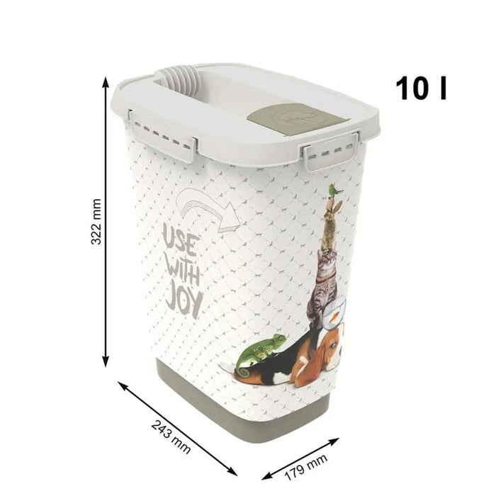 Dog Feeder Rotho White Plastic 10 L - Купички за храна и вода<<<Домашни Животни<<<Дом Градина<<<BigBuy&&&Bowls