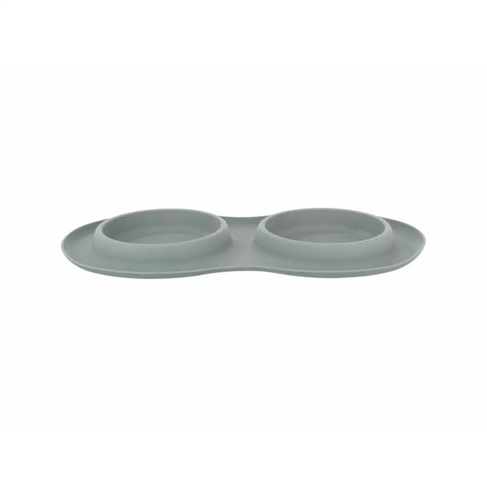Dog Feeder Trixie Grey Stainless steel Ø 16 cm Double 2 × 0,3 L 47 × 3 × 26 CM - Домашни Животни<<<Дом