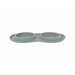 Dog Feeder Trixie Grey Stainless steel Ø 16 cm Double 2 × 0,3 L 47 × 3 × 26 CM - Домашни Животни<<<Дом