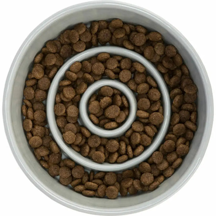 Dog Feeder Trixie Slow Feeding Blue Grey Ø 14 cm 450 ml - Домашни Животни<<<Дом Градина<<<BigBuy&&&Купички за храна и