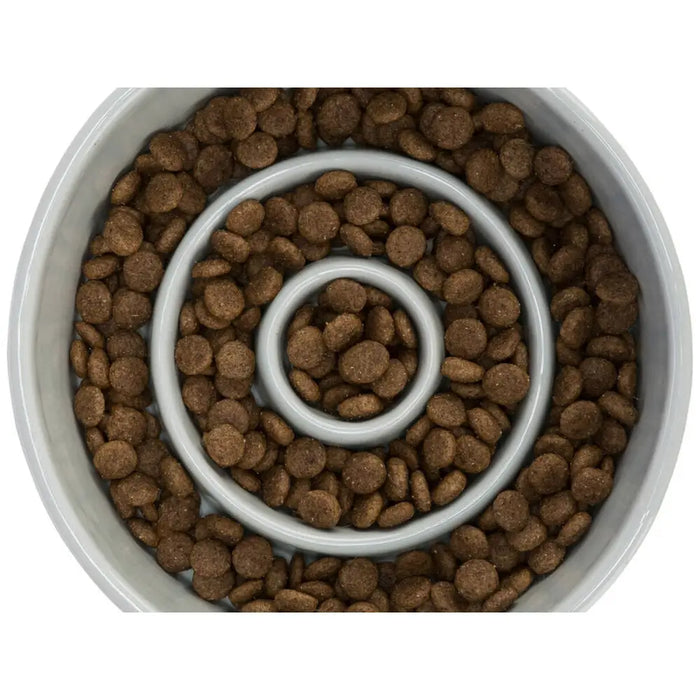 Dog Feeder Trixie Slow Feeding Blue Grey Ø 17 cm 900 ml - Домашни Животни<<<Дом Градина<<<BigBuy&&&Купички за храна и