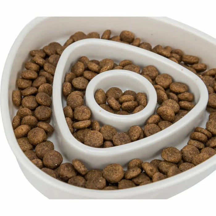 Dog Feeder Trixie Slow Feeding Grey 350 ml 15 × 15 CM - Домашни Животни<<<Дом Градина<<<BigBuy&&&Купички за храна и