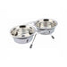 Dog Feeder Trixie Stainless steel 900 ml Double 2 × 0,9 L - Домашни Животни<<<Дом Градина<<<BigBuy&&&Купички за храна и