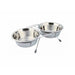 Dog Feeder Trixie Stainless steel Double 1,5 L 2 × 1,5 L - Домашни Животни<<<Дом Градина<<<BigBuy&&&Купички за храна и
