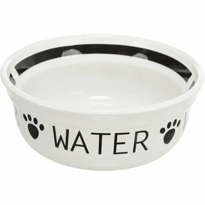Dog Feeder Trixie White Black Ø 13 cm 250 ml - Домашни Животни<<<Дом Градина<<<BigBuy&&&Купички за храна и