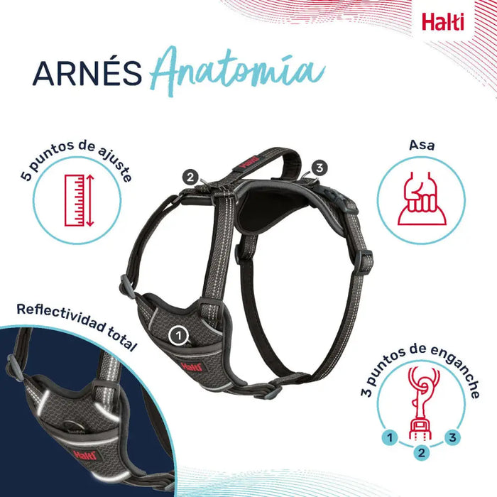 Dog Harness Company of Animals Grey L 42-65 cm - Домашни Животни<<<Дом Градина<<<BigBuy&&&Пътуване и разходки<<<Домашни