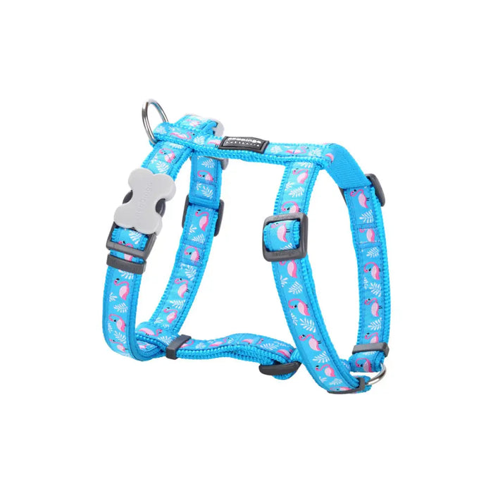 Dog Harness Red Dingo STYLE FLAMINGO 45-66 cm Turquoise 36-59 cm - Домашни Животни<<<Дом Градина<<<BigBuy&&&Пътуване и