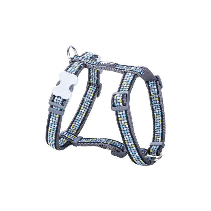 Dog Harness Red Dingo STYLE MODERN ON COOL GREY 36-54 cm 30-48 cm - Домашни Животни<<<Дом Градина<<<BigBuy&&&Пътуване и