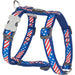 Dog Harness Red Dingo US Flag 25-39 cm Red Blue - Домашни Животни<<<Дом Градина<<<BigBuy&&&Пътуване и