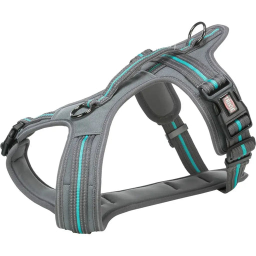 Dog Harness Trixie Fusion Confort Graphite Azul Océano L/XL - Пътуване и разходки<<<Домашни Животни<<<Дом